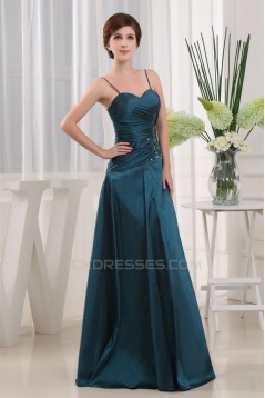 A-Line Floor-Length 3/4 Sleeve Satin Taffeta Mother of the Bride Dresses with A Jacket 2040067