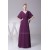 Sheath/Column Pleats Chiffon Silk like Satin Long Mother of the Bride Dresses 2040074