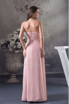 Sheath/Column Sleeveless Chiffon Long Mother of the Bride Dresses 2040087