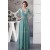 Sheath/Column 3/4 Sleeve Floor-Length Chiffon Lace Mother of the Bride Dresses 2040104