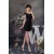 Sheath/Column Off-the-Shoulder Chiffon V-Neck Mother of the Bride Dresses 2040123