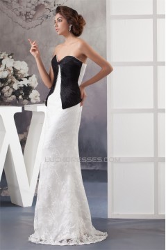 Floor-Length Satin Lace Sheath/Column Sleeveless Mother of the Bride Dresses 2040126