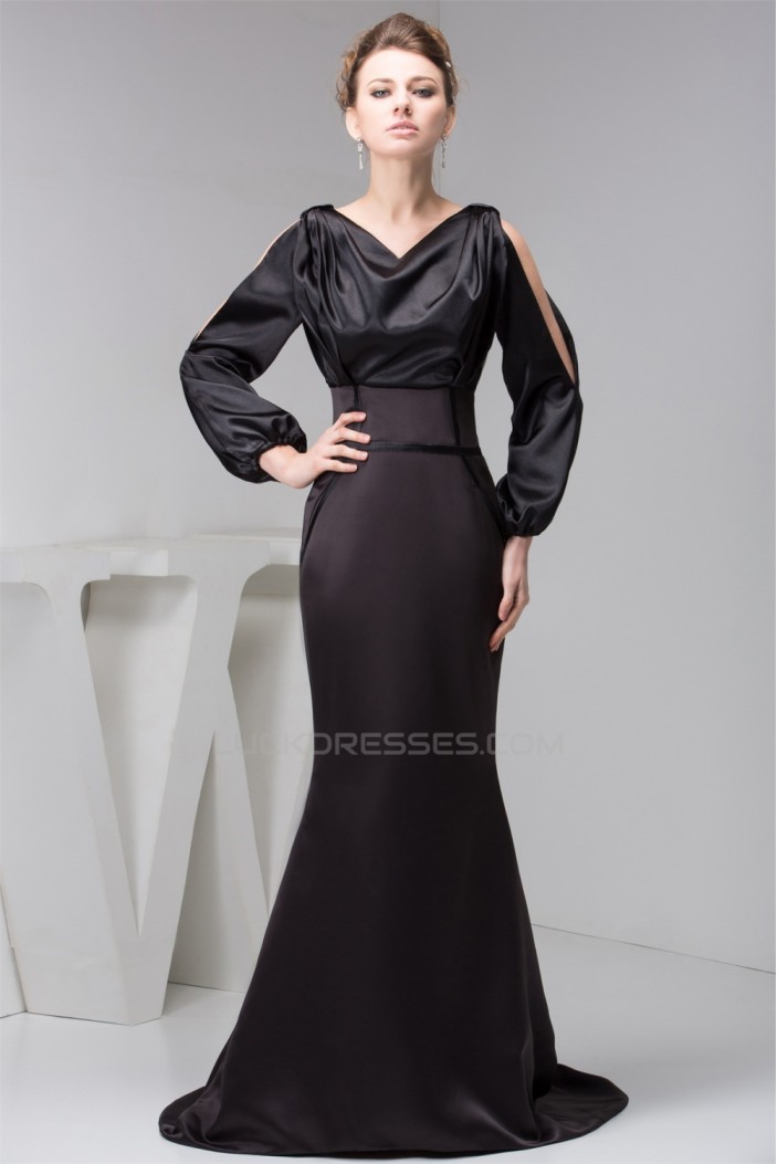 Mermaid/Trumpet Pleats Long Sleeve Mother of the Bride Dresses 2040135