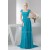 Sheath/Column Brush Sweep Train Cap Sleeve Long Blue Lace Mother of the Bride Dresses 2040141