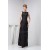 Sheath/Column Ankle-Length Beading Bateau Long Black Mother of the Bride Dresses 2040144