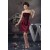Short/Mini Satin Sheath/Column Sleeveless Beaded Mother of the Bride Dresses 2040151