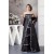 A-Line Beading Applique Strapless Long Black Mother of the Bride Dresses with A Wrap 2040154