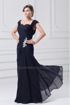 A-Line Pleats Floor-Length Sleeveless Straps Mother of the Bride Dresses 2040178