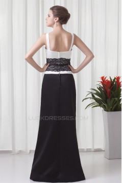 Sheath/Column Satin Sleeveless Straps Lace Mother of the Bride Dresses 2040185