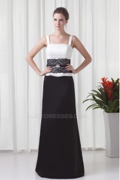 Sheath/Column Satin Sleeveless Straps Lace Mother of the Bride Dresses 2040185