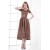 A-Line Short Scoop Elastic Woven Satin Tea Length Mother of the Bride Dresses 2040189
