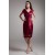 Sheath/Column V-Neck Silk like Satin Short Mother of the Bride Dresses 2040191