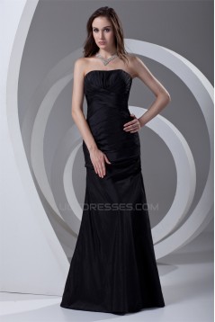 Long Black Strapless Mother of the Bride Dresses 2040194