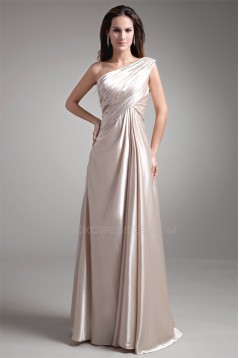Sheath/Column One-Shoulder Beading Floor-Length Mother of the Bride Dresses 2040195
