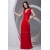 Sleeveless Sheath/Column V-Neck Pleats Satin Floor-Length Mother of the Bride Dresses 2040196
