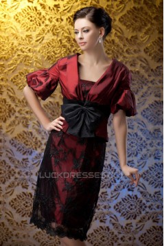 Short Keen-Length Lace Mother of the Bride Dresses with A Jacket 2040213