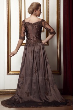 A-Line Off-the-Shoulder Applique Mother of the Bride Dresses 2040222