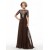 Short Sleeve Chiffon Floor Length Mother of The Bride Dresses 3040006