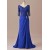 Sheath Lace Chiffon V-Neck Mother of The Bride Dresses 602010