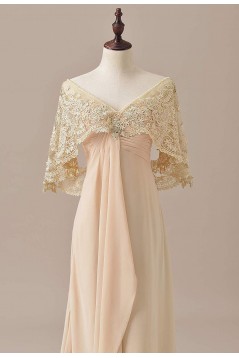 Chiffon Lace V-Neck Mother of The Bride Dresses 602012
