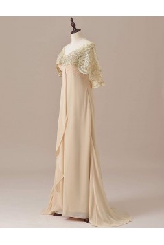 Chiffon Lace V-Neck Mother of The Bride Dresses 602012