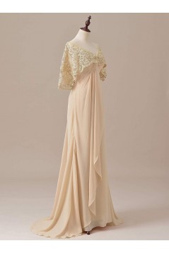 Chiffon Lace V-Neck Mother of The Bride Dresses 602012