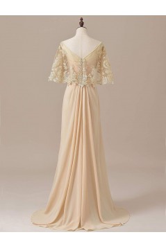 Chiffon Lace V-Neck Mother of The Bride Dresses 602012