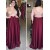 A-Line Beaded V-Neck Long Mother of The Bride Dresses 602056