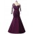 Elegant Mermaid Satin Lace Appliques Mother of The Bride Dresses 602076