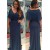 Elegant V-Neck Long Mother of The Bride Dresses 602119