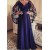 A-Line V-Neck Long Mother of The Bride Dresses 602121