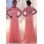 A-Line Lace Chiffon Long Mother of The Bride Dresses 602127