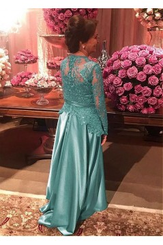 A-Line Long Sleeves Lace Mother of The Bride Dresses 602133