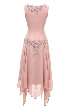Long Sleeves Lace Chiffon Short Mother of The Bride Dresses 602146