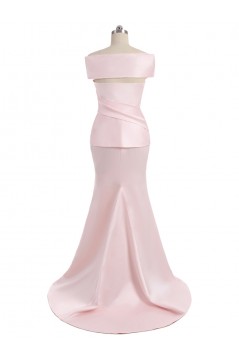 Long Pink Beaded Mermaid Mother of The Bride Dresses 602163