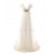 Sexy A-line V-neck Lace Sweep Train Wedding Dresses WD010003