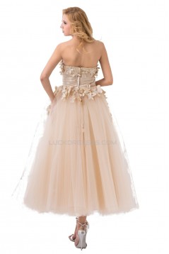 Ball Gown Strapless Tulle Wedding Dresses WD010024