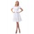 A-line Short Sleeves Short Wedding Dresses WD010038
