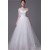 Ball Gown Floor Length Half Sleeves Beaded Wedding Dresses WD010044