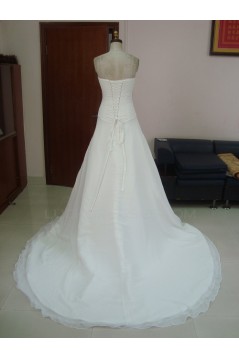 A-line Sweetheart Chapel Train Bridal Wedding Dresses WD010049