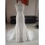 Trumpet/Mermaid V-neck Court Train Lace Bridal Wedding Dresses WD010065
