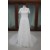 Sheath/Column Short Sleeves Chapel Train Lace Bridal Wedding Dresses WD010093