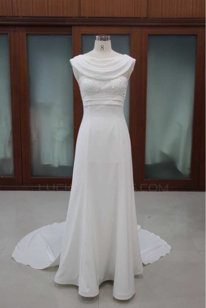 Sheath/Column Bridal Wedding Dresses WD010115