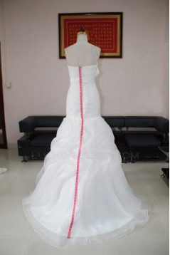 Trumpet/Mermaid Strapless Beaded Bridal Wedding Dresses WD010120