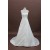 A-line Strapless Court Train Bridal Wedding Dresses WD010129