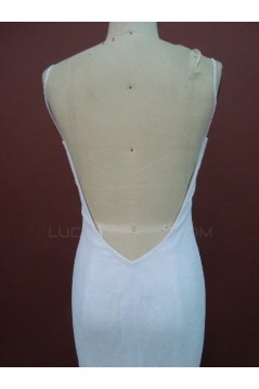 Sexy Trumpet/Mermaid Spaghetti Straps Chapel Train Lace Bridal Wedding Dresses WD010149