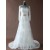 A-line Chapel Train Long Sleeves Lace Bridal Wedding Dresses WD010195