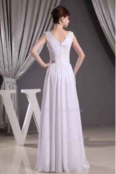 Sheath/Column Floor Length Beaded Straps Bridal Wedding Dress WD010244