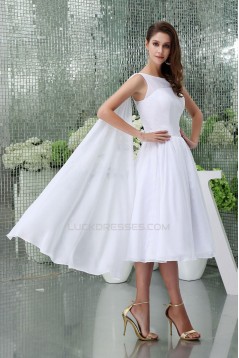 A-line Short Chiffon Bridal Wedding Dress WD010247