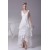 High Low Straps Applique Bridal Wedding Dress WD010249